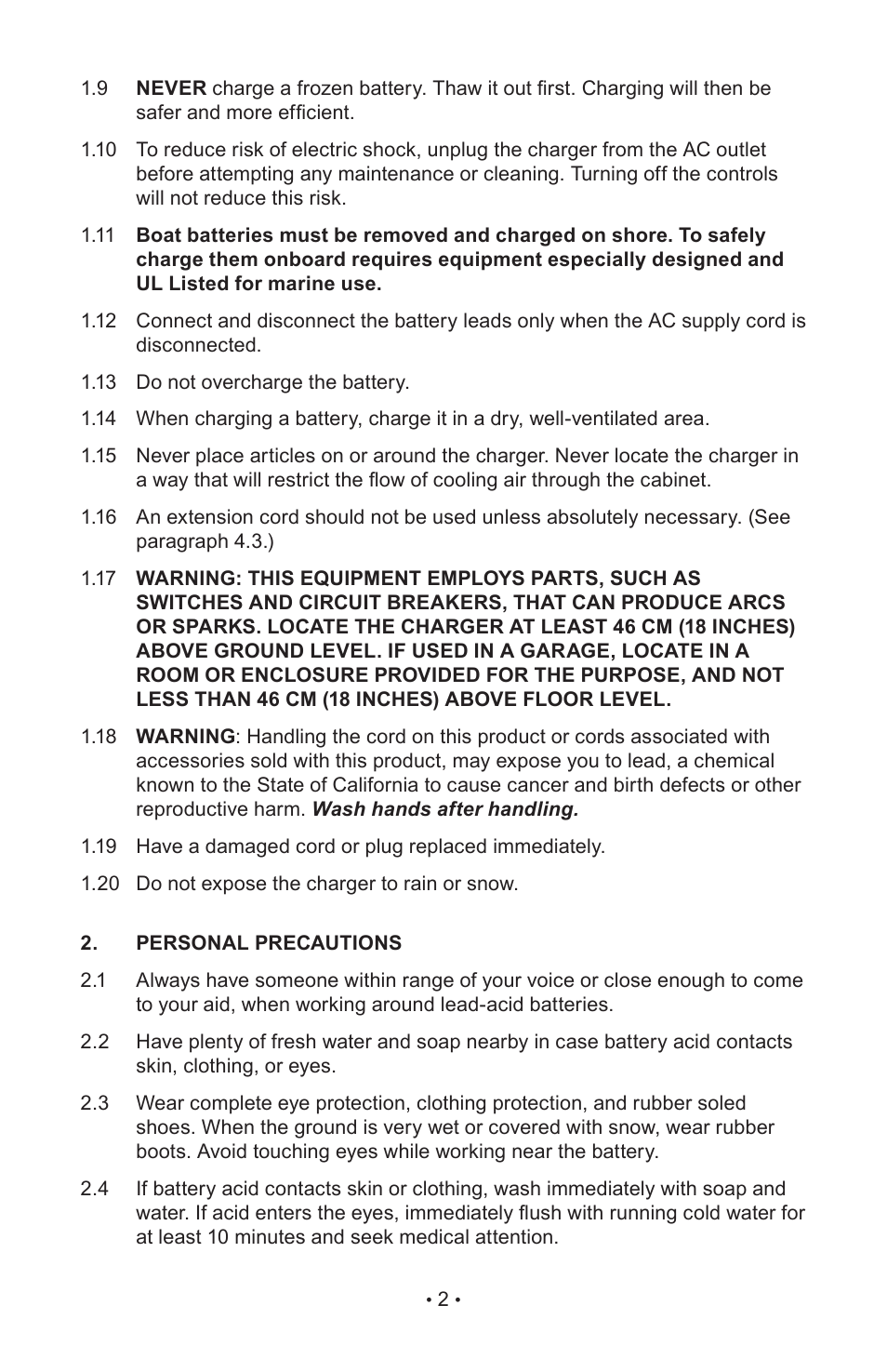 Napa Essentials 85-521 User Manual | Page 4 / 48