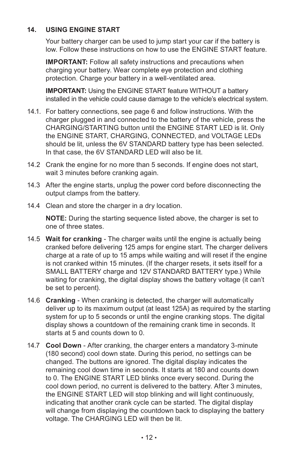 Napa Essentials 85-640 User Manual | Page 14 / 60