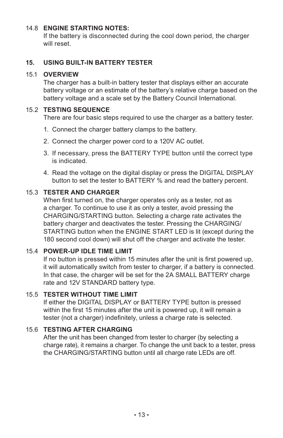 Napa Essentials 85-640 User Manual | Page 15 / 60
