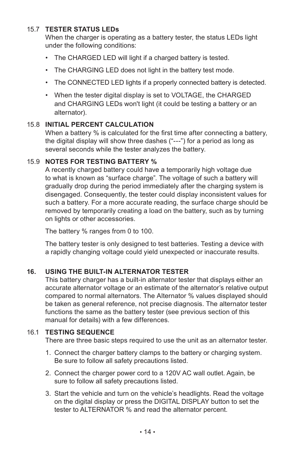 Napa Essentials 85-640 User Manual | Page 16 / 60