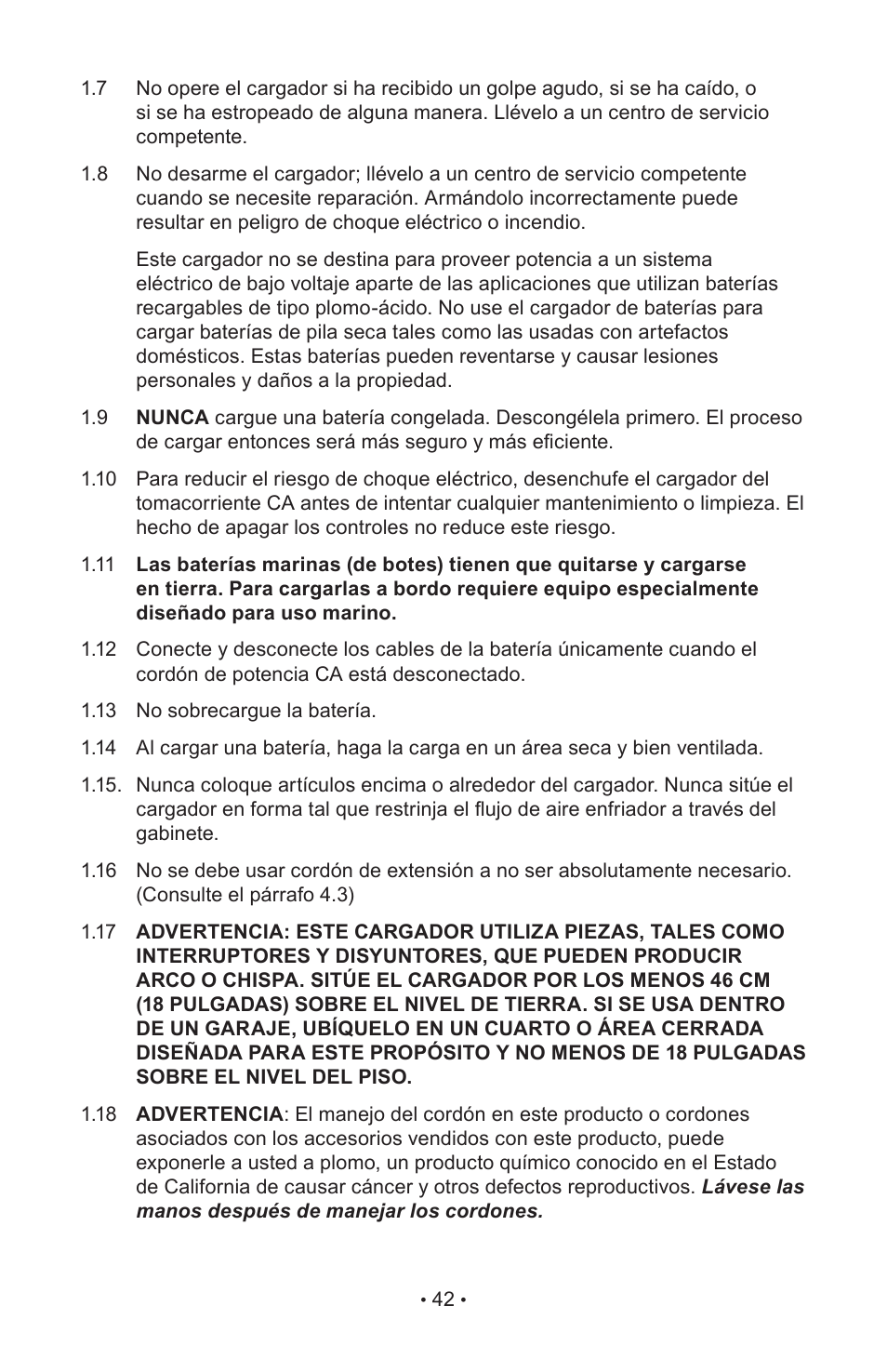 Napa Essentials 85-640 User Manual | Page 44 / 60