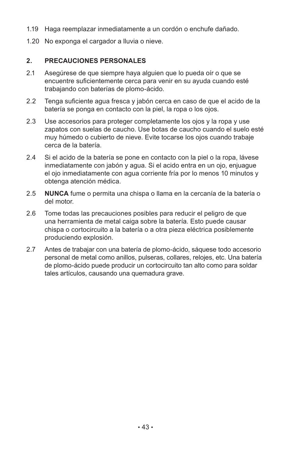 Napa Essentials 85-640 User Manual | Page 45 / 60