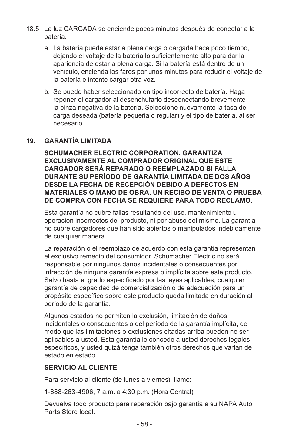 Napa Essentials 85-640 User Manual | Page 60 / 60