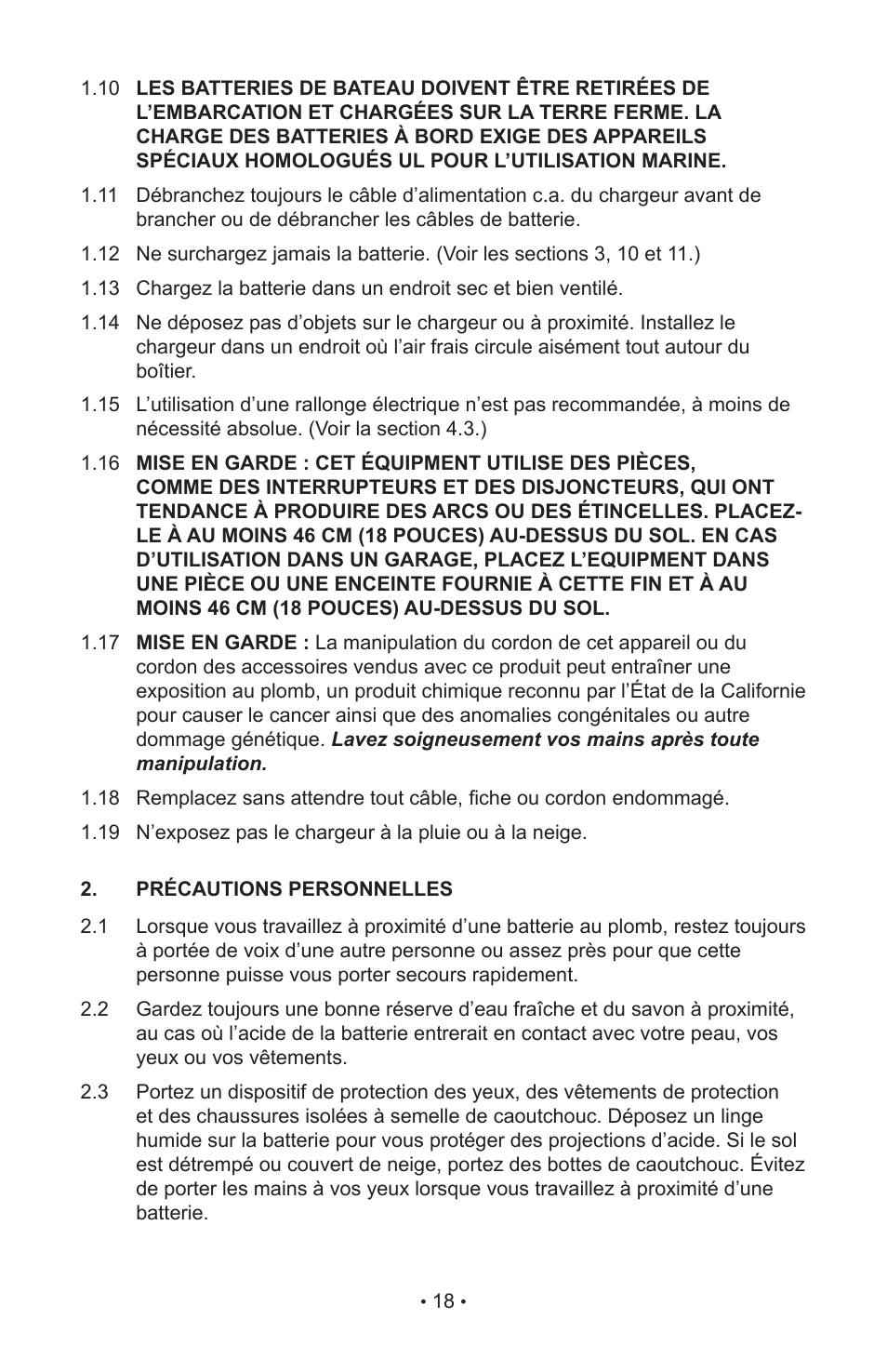 Napa Essentials 85-2500 User Manual | Page 20 / 52