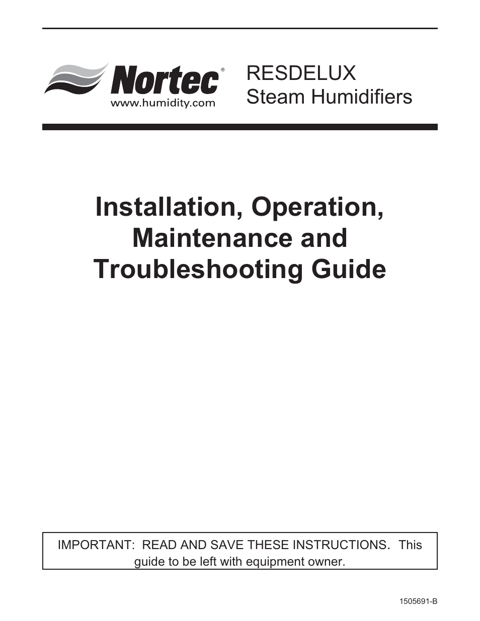 Nortec RESDELUX User Manual | 22 pages