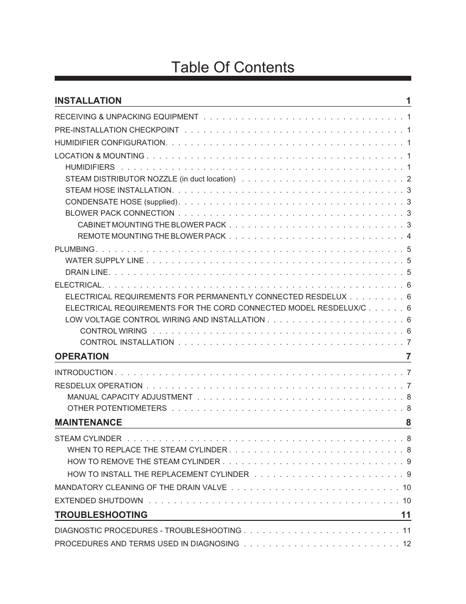 Nortec RESDELUX User Manual | Page 2 / 22