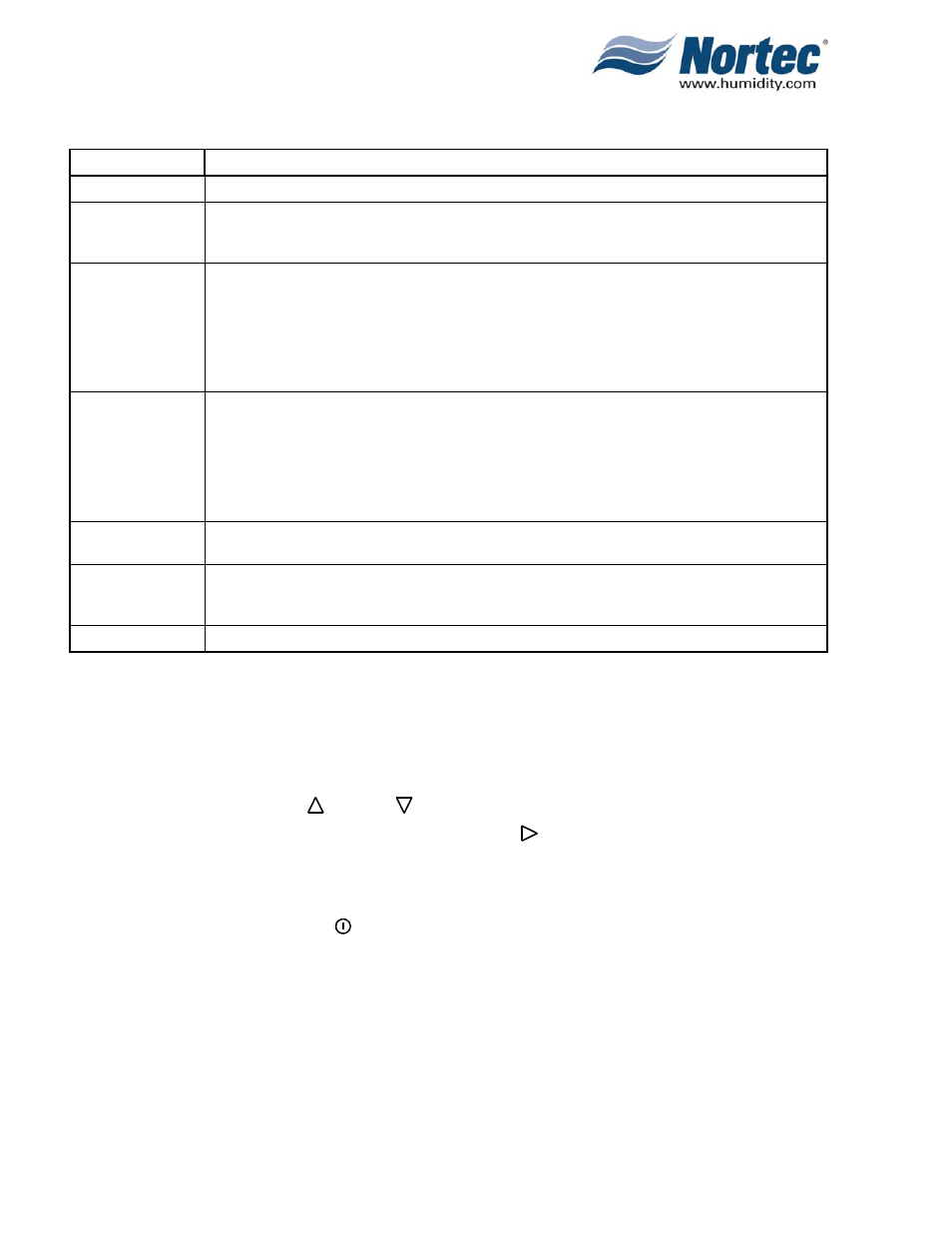 0-10v digital humidistat sensor calibration | Nortec NH Series User Manual | Page 73 / 92