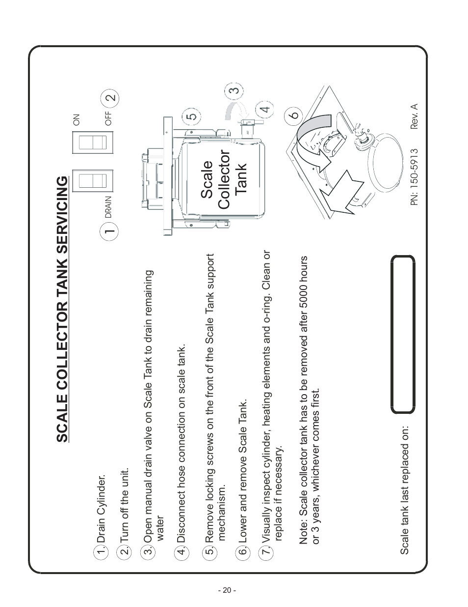 Scale collector t ank, Scale collect or t ank ser vicing | Nortec NHDI User Manual | Page 23 / 40