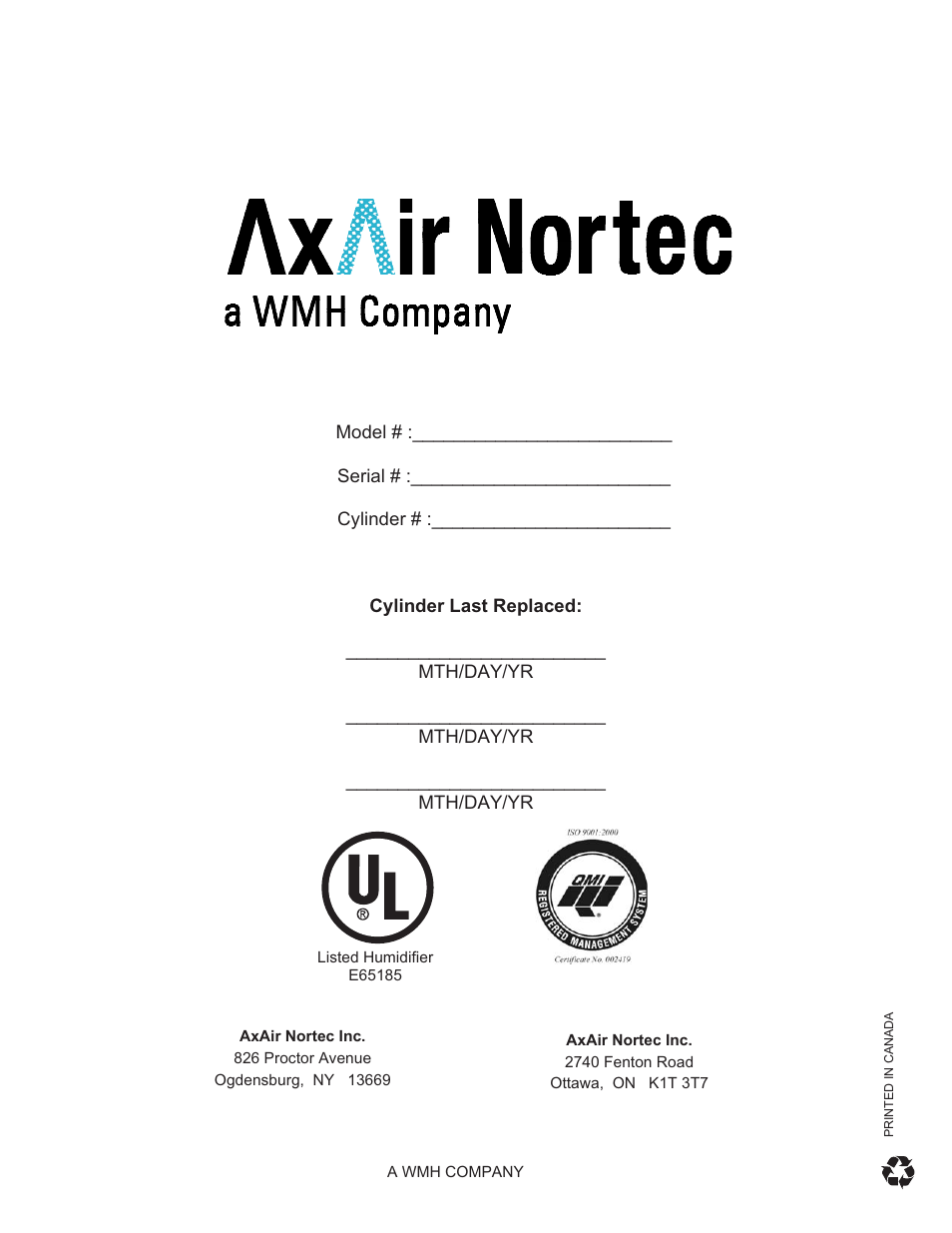 Nortec NHDI User Manual | Page 40 / 40