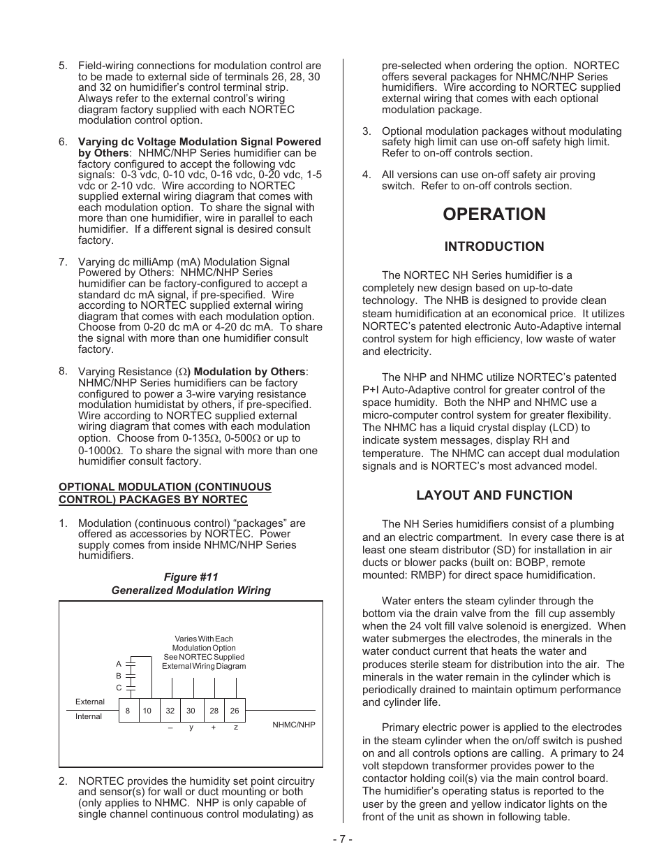 Operation | Nortec 132-3091 User Manual | Page 10 / 40