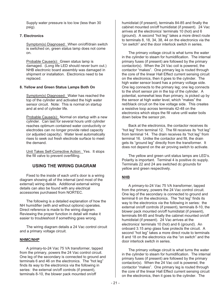 Nortec 132-3091 User Manual | Page 24 / 40