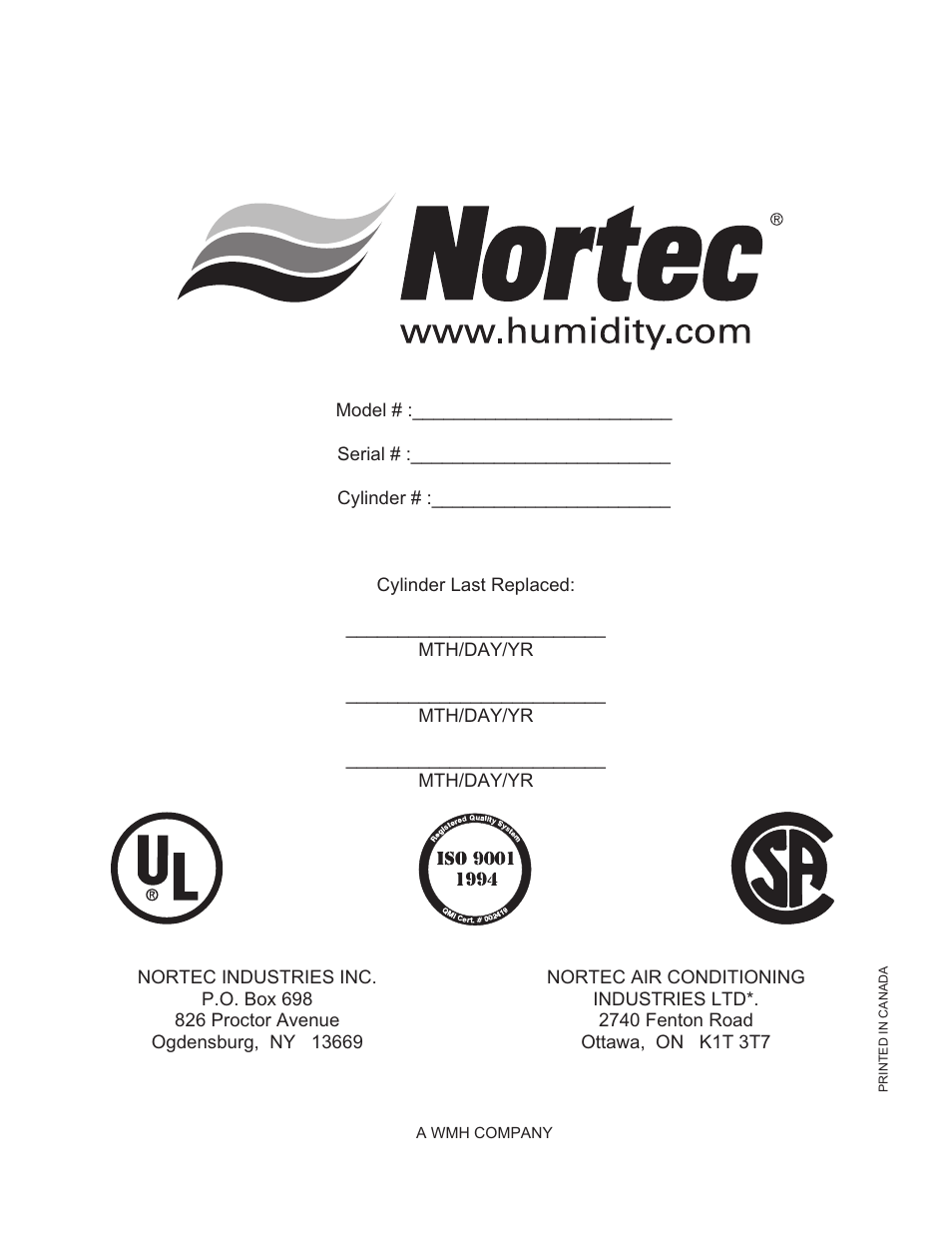 Nortec 132-3091 User Manual | Page 40 / 40