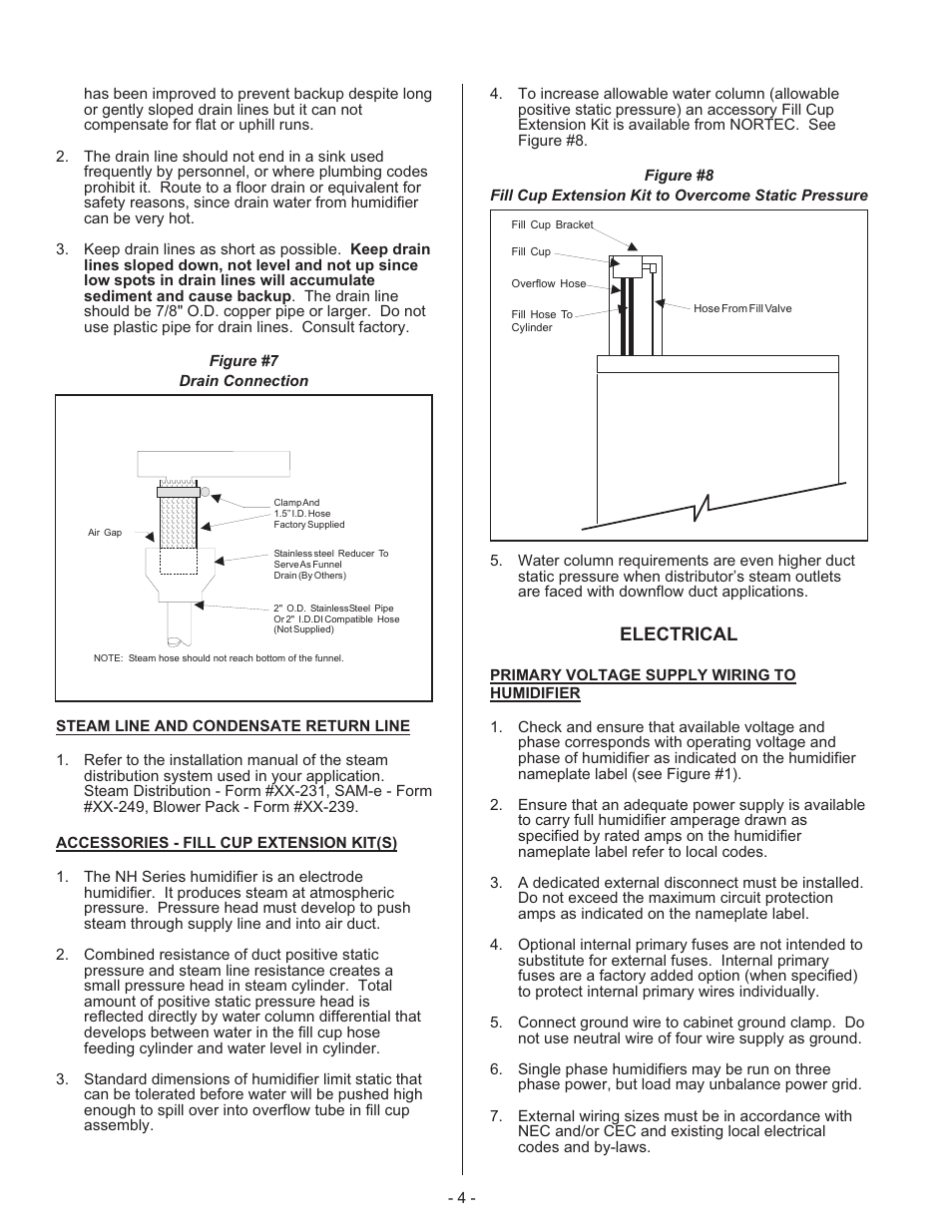 Electrical | Nortec 132-3091 User Manual | Page 7 / 40