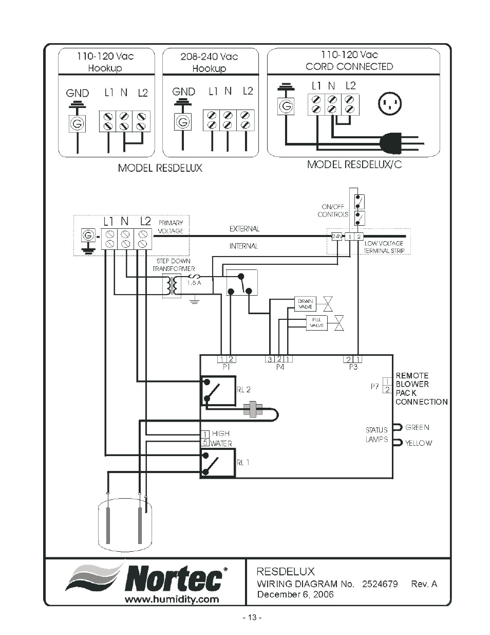 Nortec RESDELUX 1505691-B User Manual | Page 16 / 22