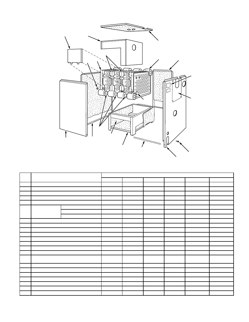 Repair parts | National Products BW3 User Manual | Page 21 / 24