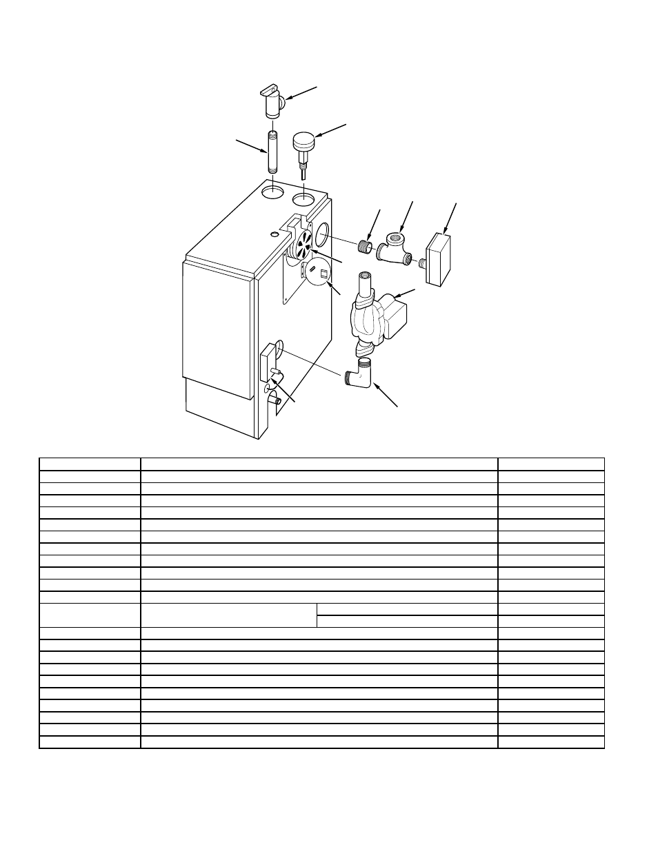 Repair parts | National Products BW3 User Manual | Page 22 / 24