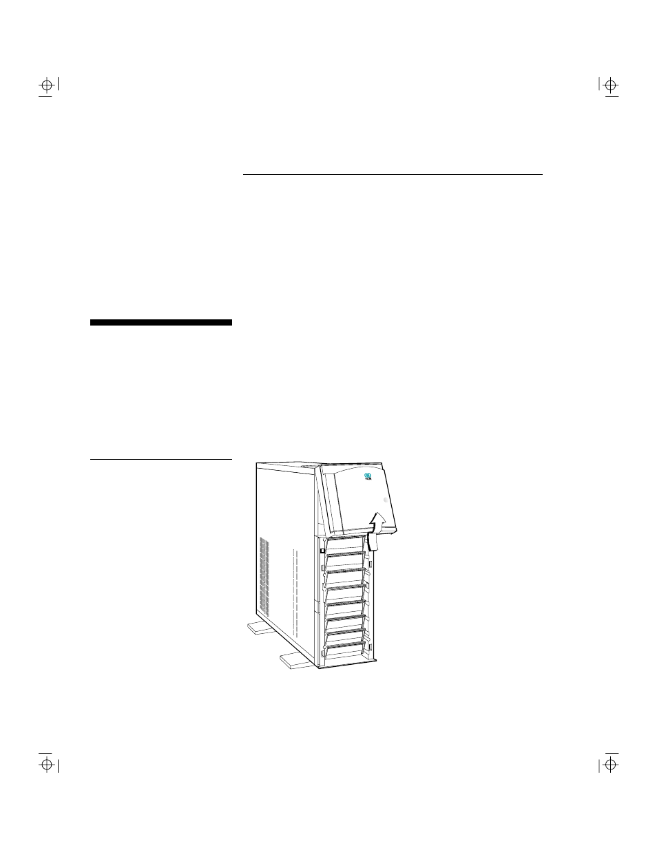 Installing drives, Removing the upper front panel cover and frame | NCR S10XL User Manual | Page 38 / 216