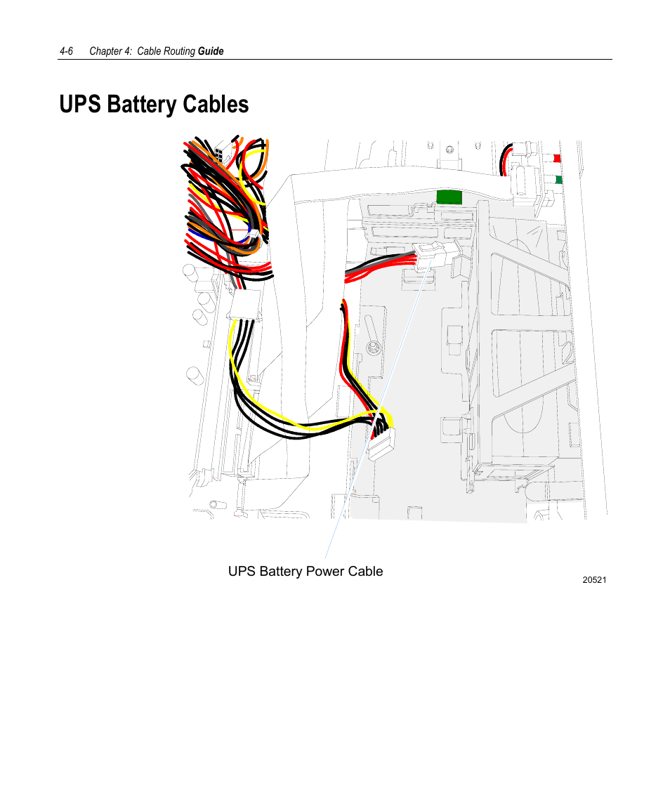 Ups battery cables | NCR 7458 User Manual | Page 100 / 112