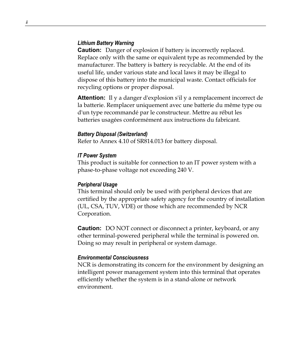 NCR 7458 User Manual | Page 4 / 112