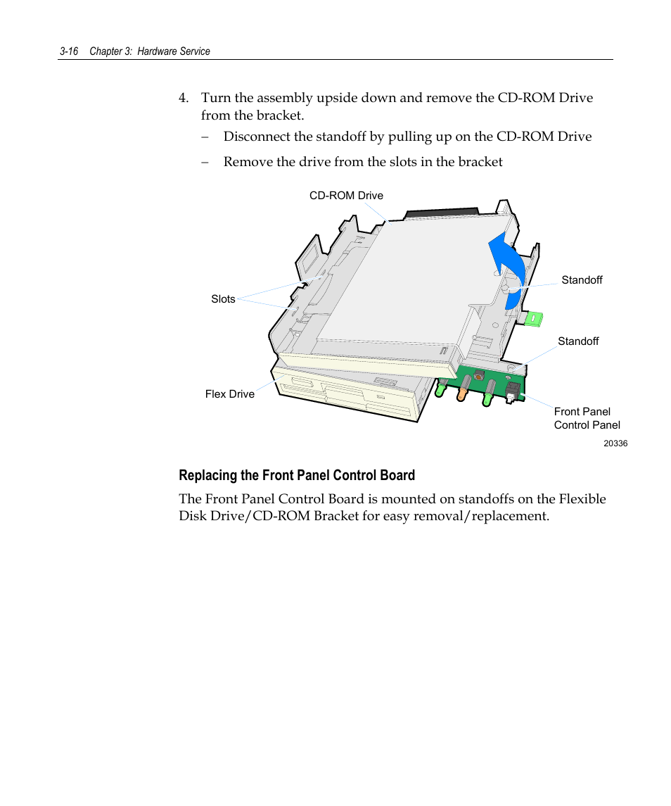Replacing the front panel control board | NCR 7458 User Manual | Page 40 / 112