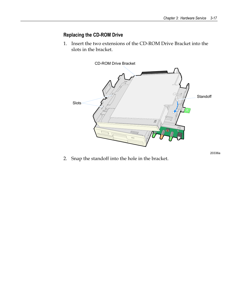 Replacing the cd-rom drive | NCR 7458 User Manual | Page 41 / 112
