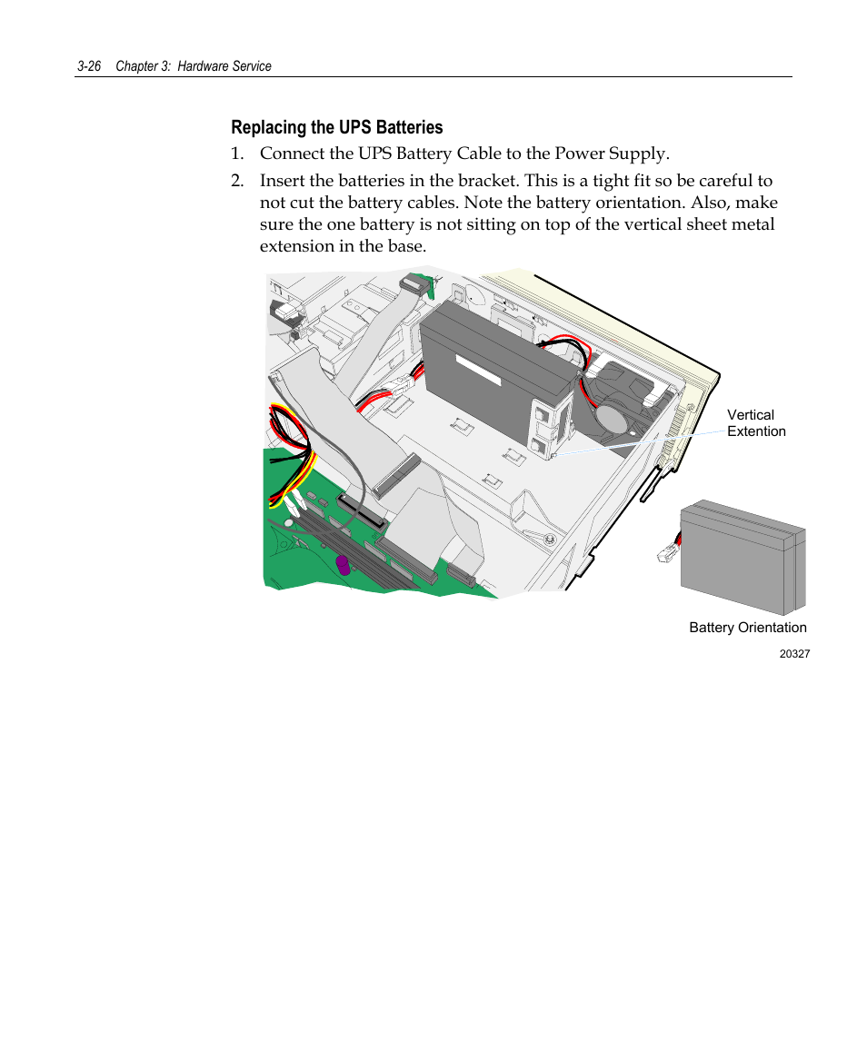 Replacing the ups batteries | NCR 7458 User Manual | Page 50 / 112