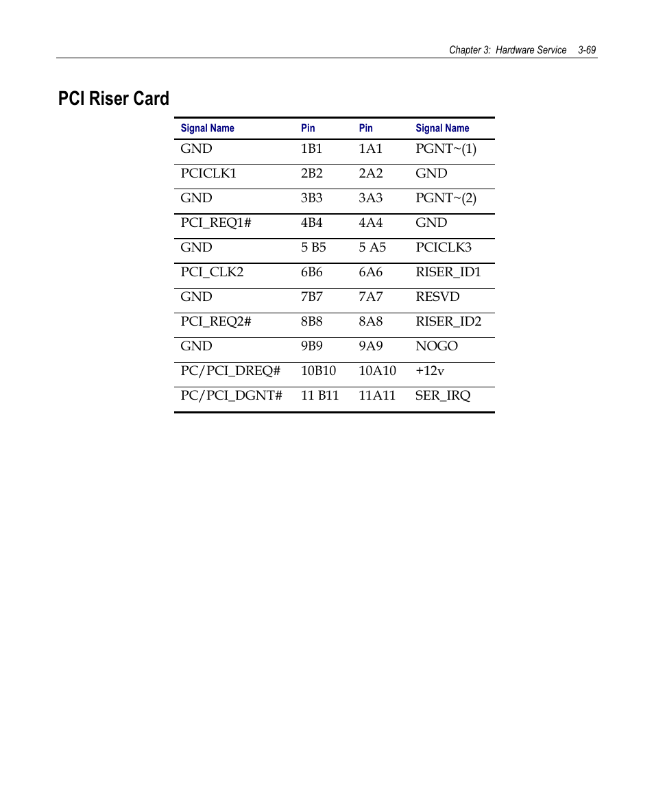 Pci riser card | NCR 7458 User Manual | Page 93 / 112