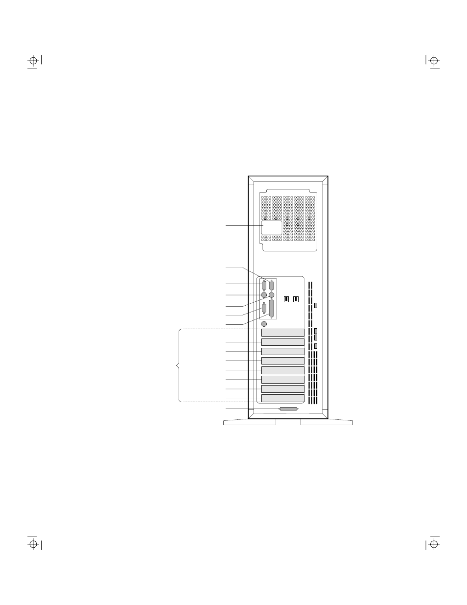 Identifying the rear panel features | NCR S26 User Manual | Page 23 / 220