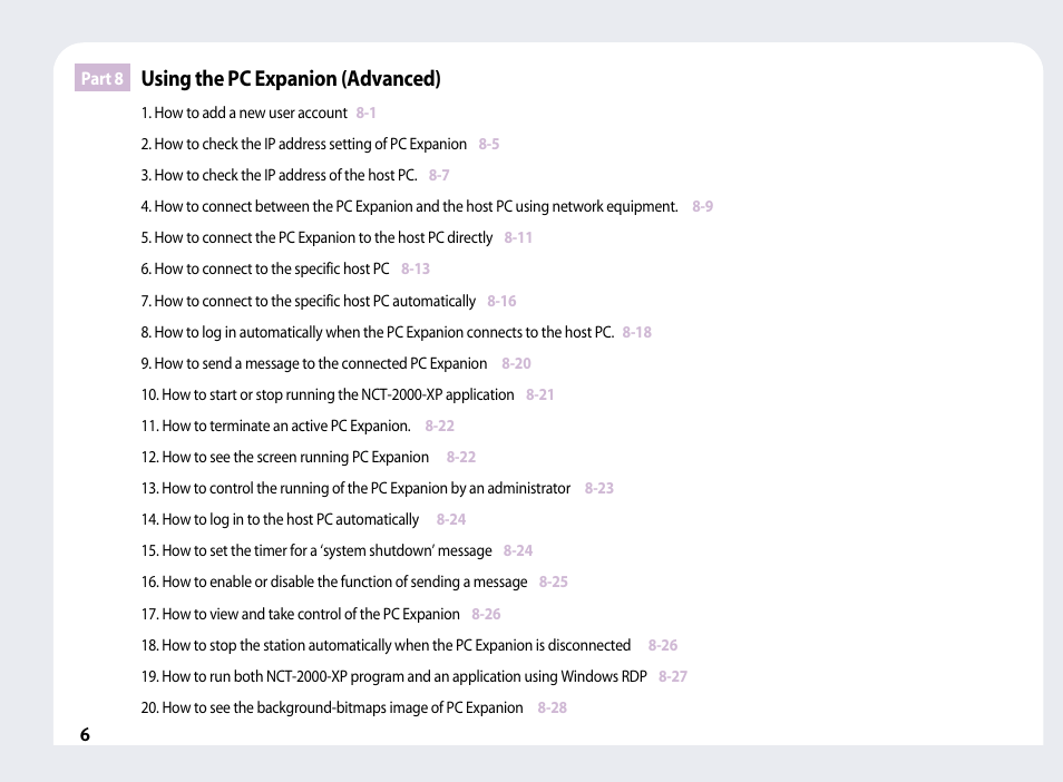 Using the pc expanion (advanced) | NComputing PC Expanion L120 User Manual | Page 7 / 98