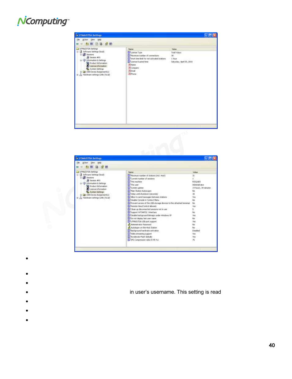 NComputing L300 User Manual | Page 40 / 59