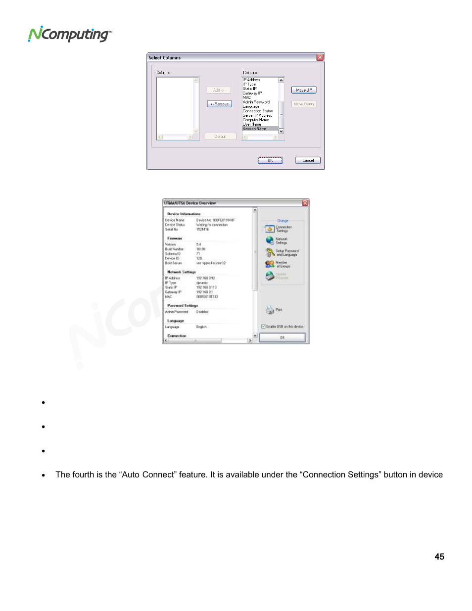 NComputing L300 User Manual | Page 45 / 59