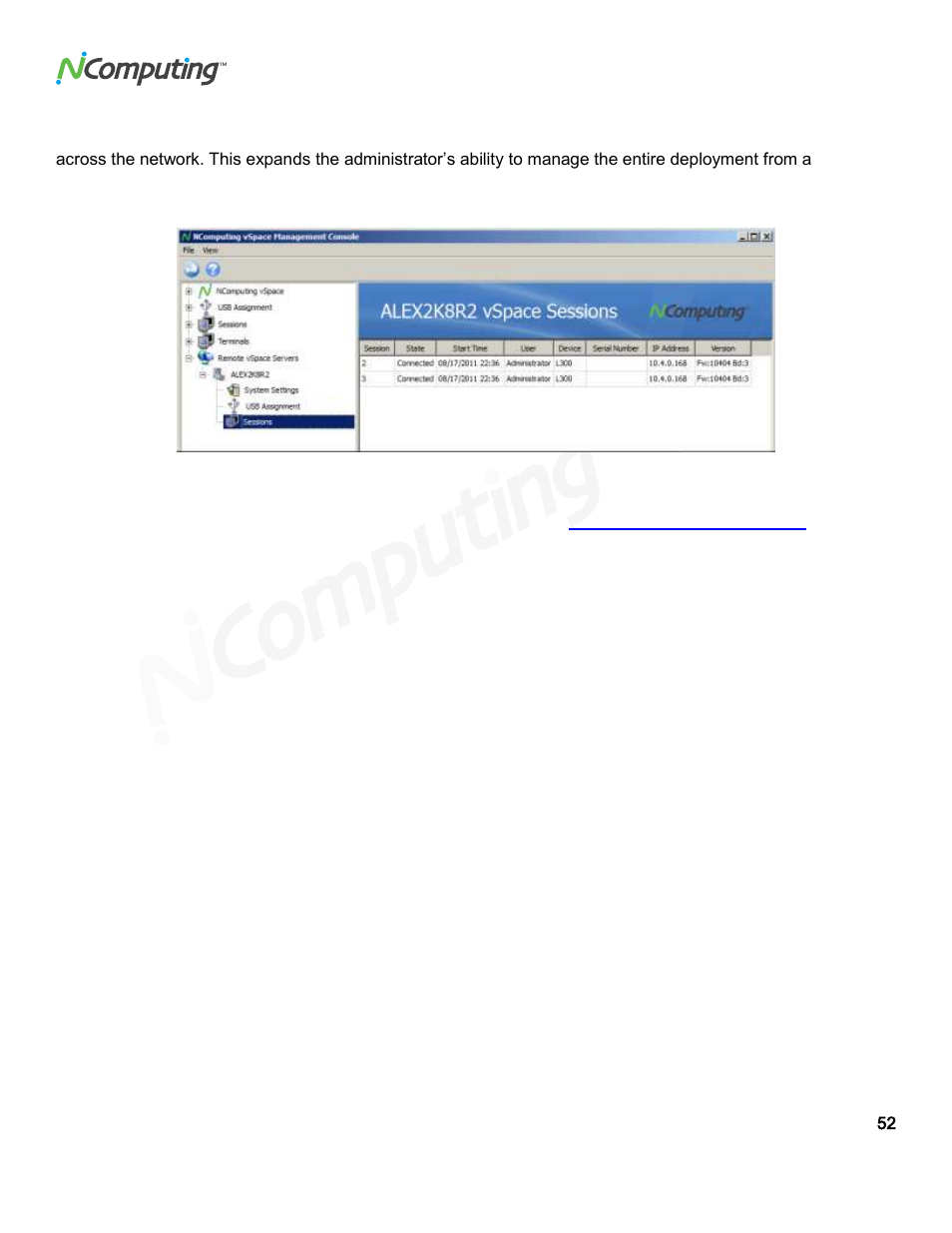 Remote vspace servers | NComputing L300 User Manual | Page 52 / 59