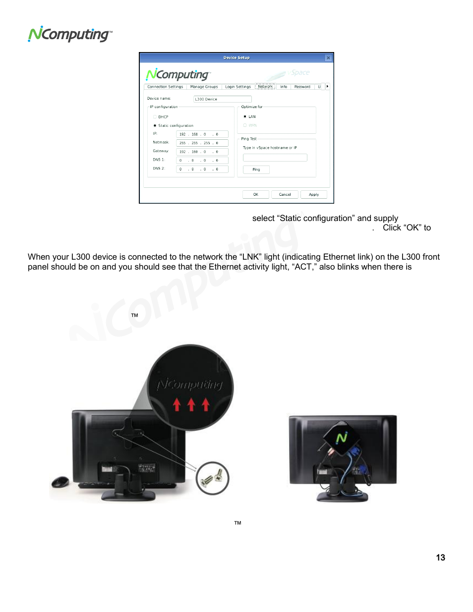 NComputing VSPACE L300 User Manual | Page 13 / 53