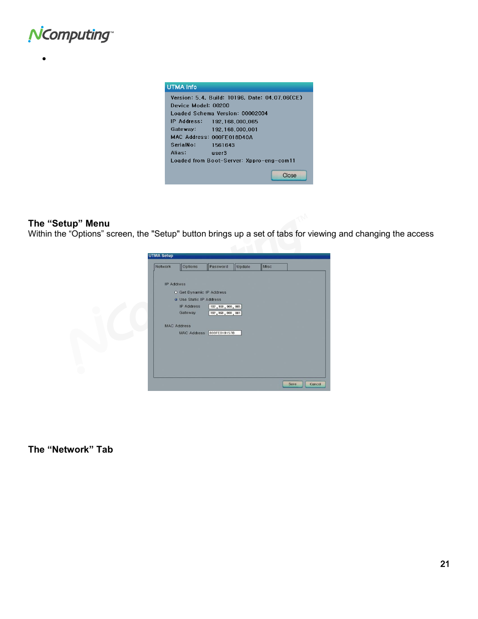 NComputing VSPACE L300 User Manual | Page 21 / 53