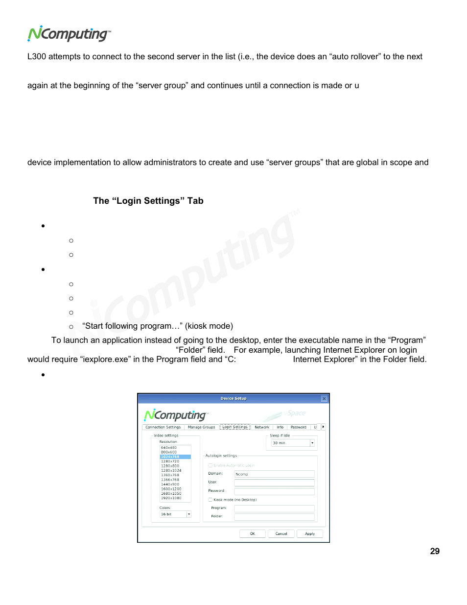 NComputing VSPACE L300 User Manual | Page 29 / 53