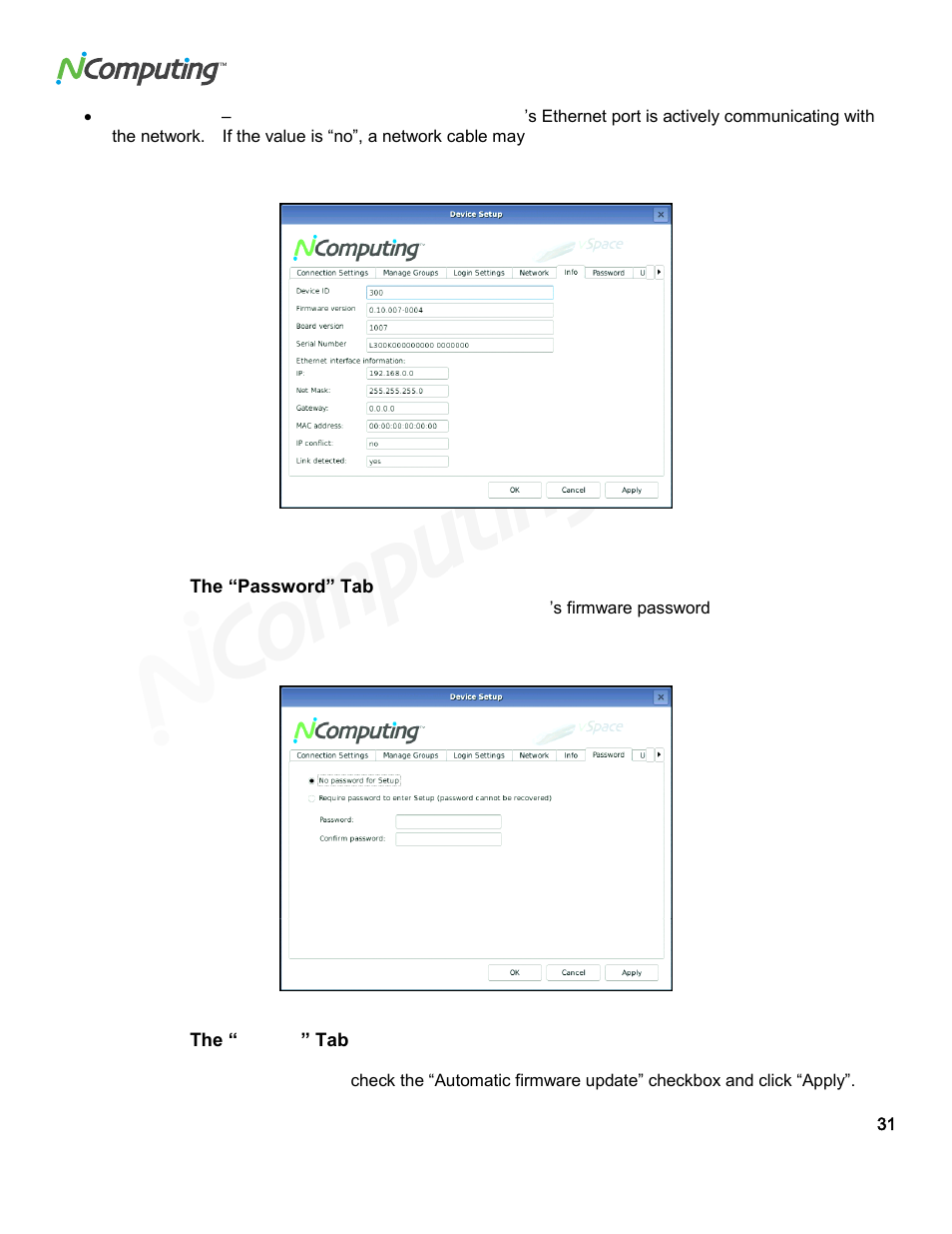 NComputing VSPACE L300 User Manual | Page 31 / 53