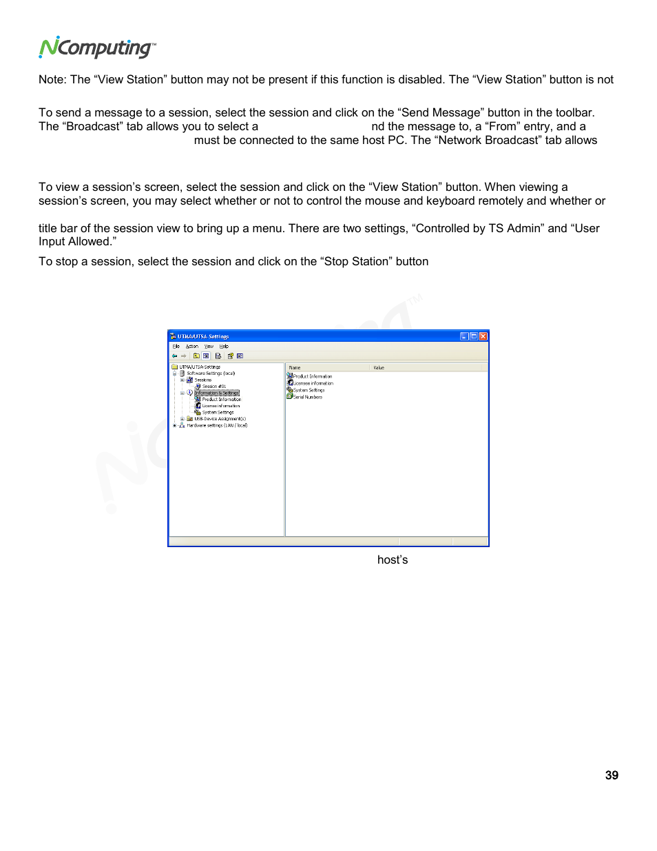 NComputing VSPACE L300 User Manual | Page 39 / 53