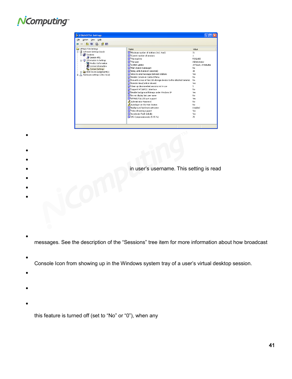 NComputing VSPACE L300 User Manual | Page 41 / 53