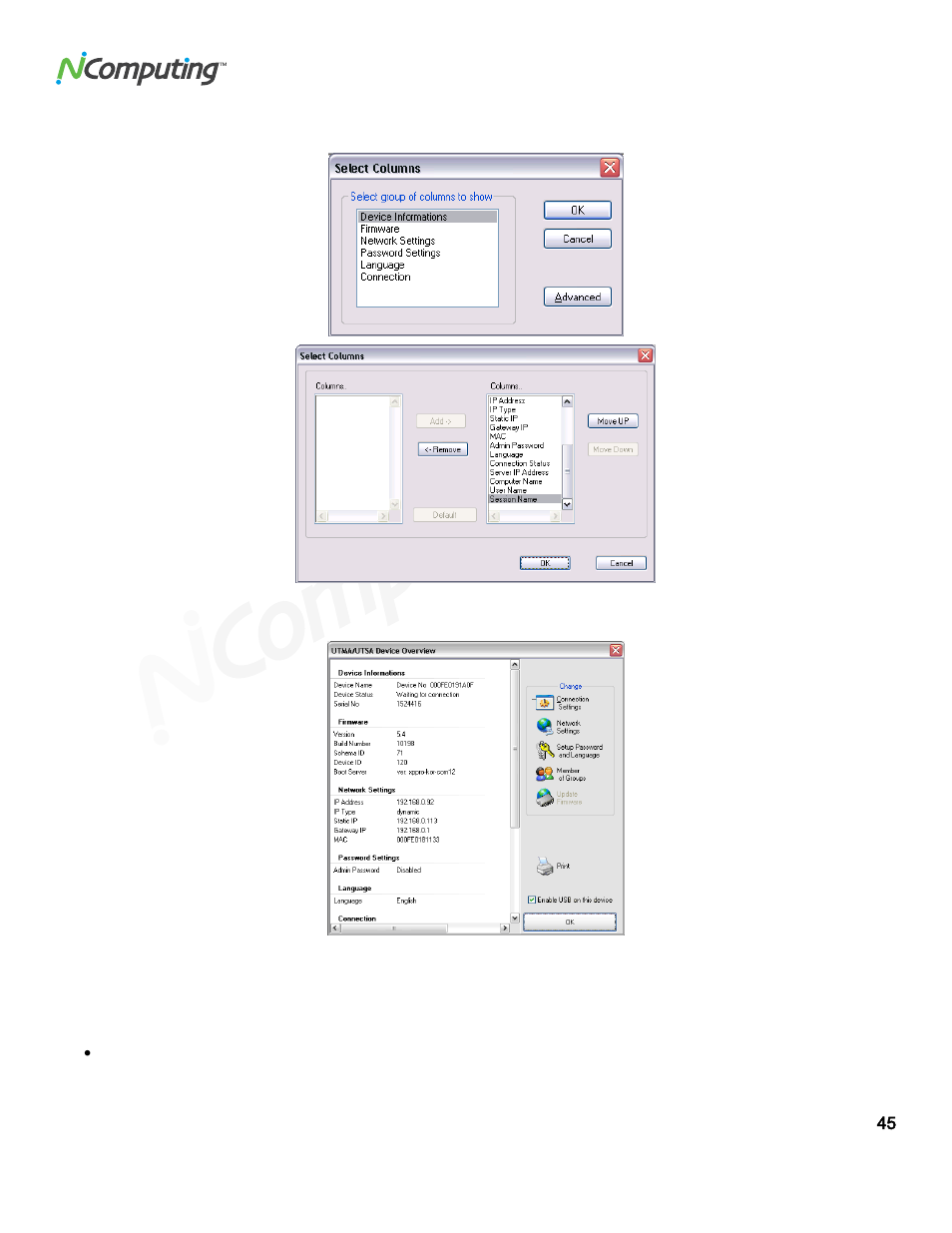 NComputing VSPACE L300 User Manual | Page 45 / 53