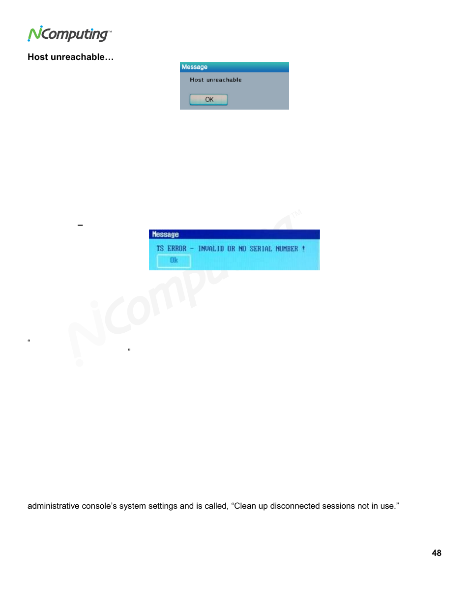 NComputing VSPACE L300 User Manual | Page 48 / 53