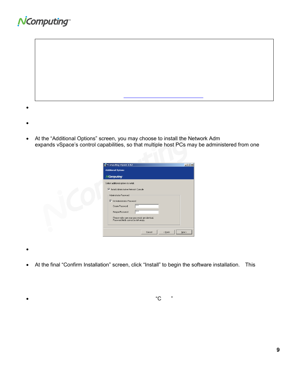 NComputing VSPACE L300 User Manual | Page 9 / 53