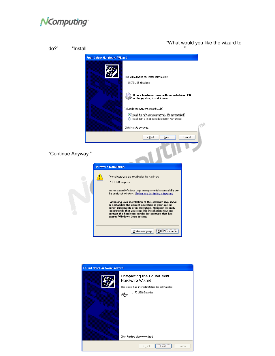 NComputing VIRTUAL DESKTOP KIT U170 User Manual | Page 13 / 22
