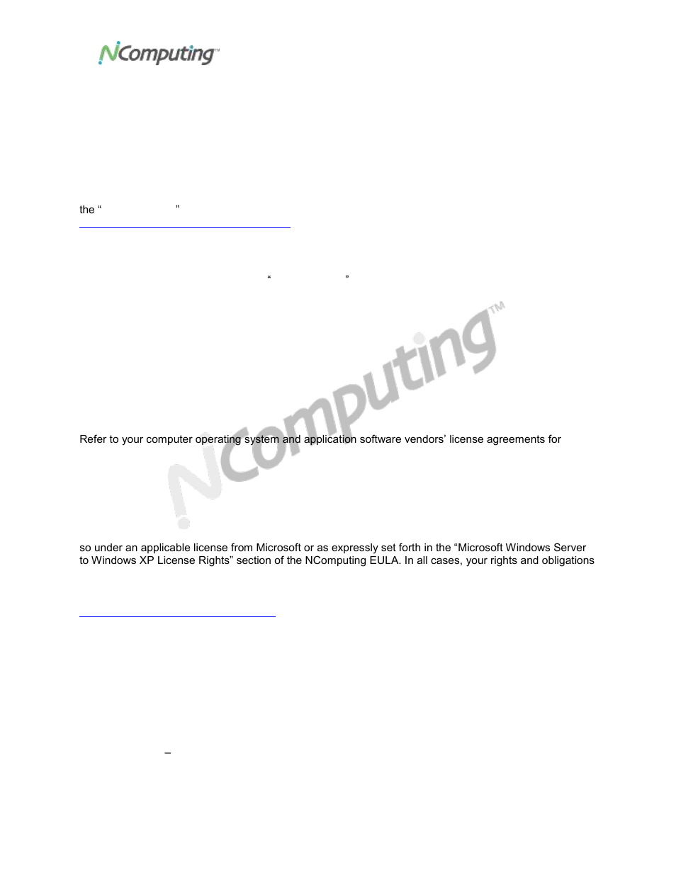 Important notices | NComputing VIRTUAL DESKTOP KIT U170 User Manual | Page 2 / 22