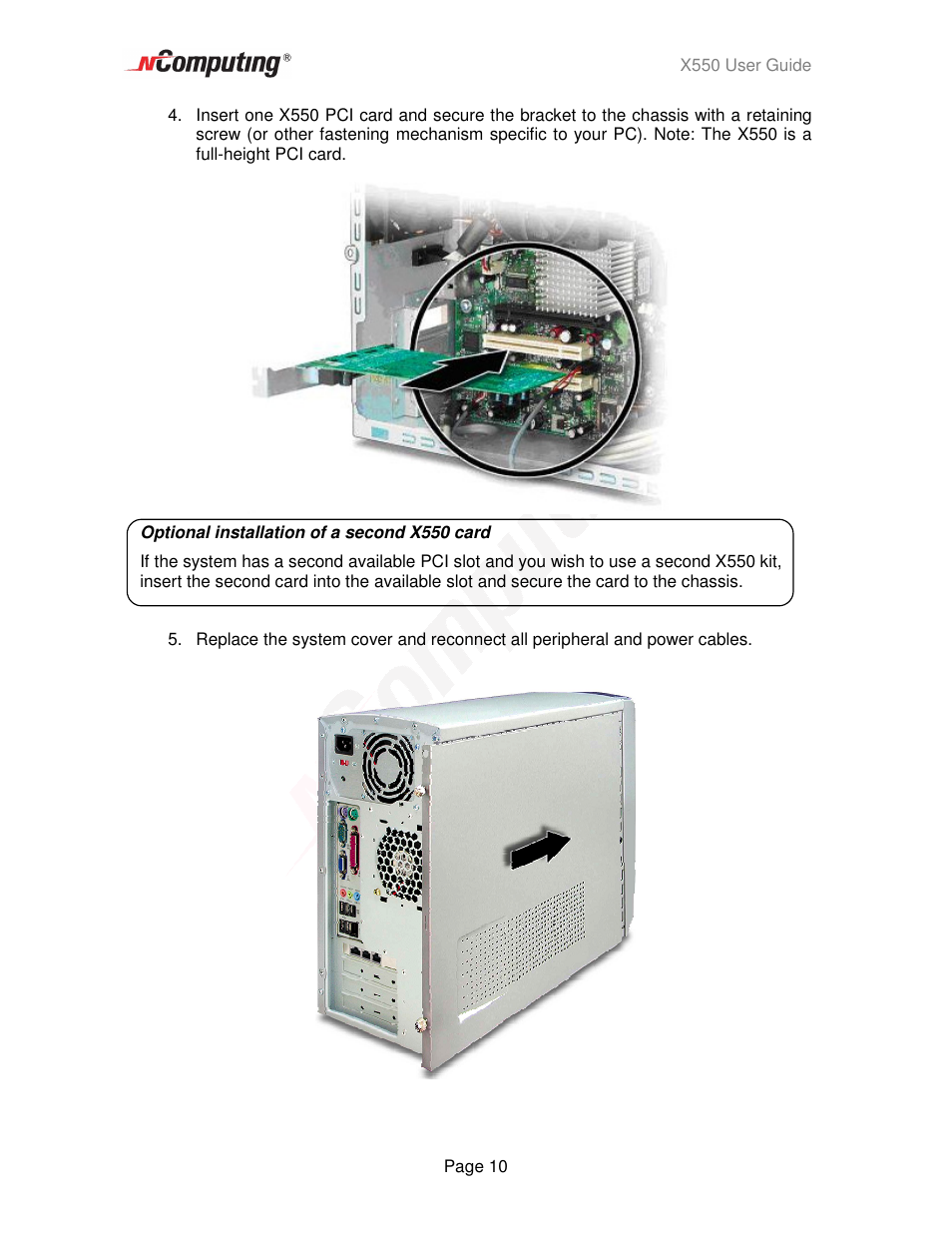 NComputing X550  EN User Manual | Page 10 / 42