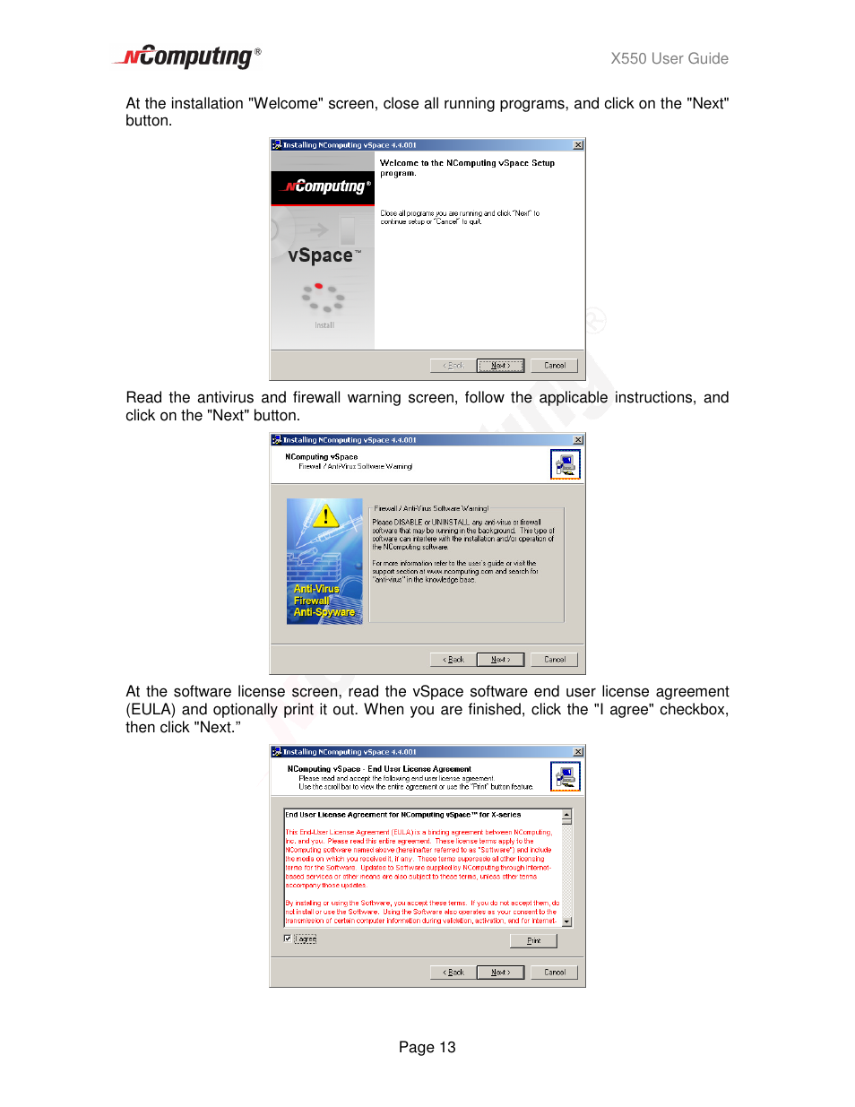 NComputing X550  EN User Manual | Page 13 / 42