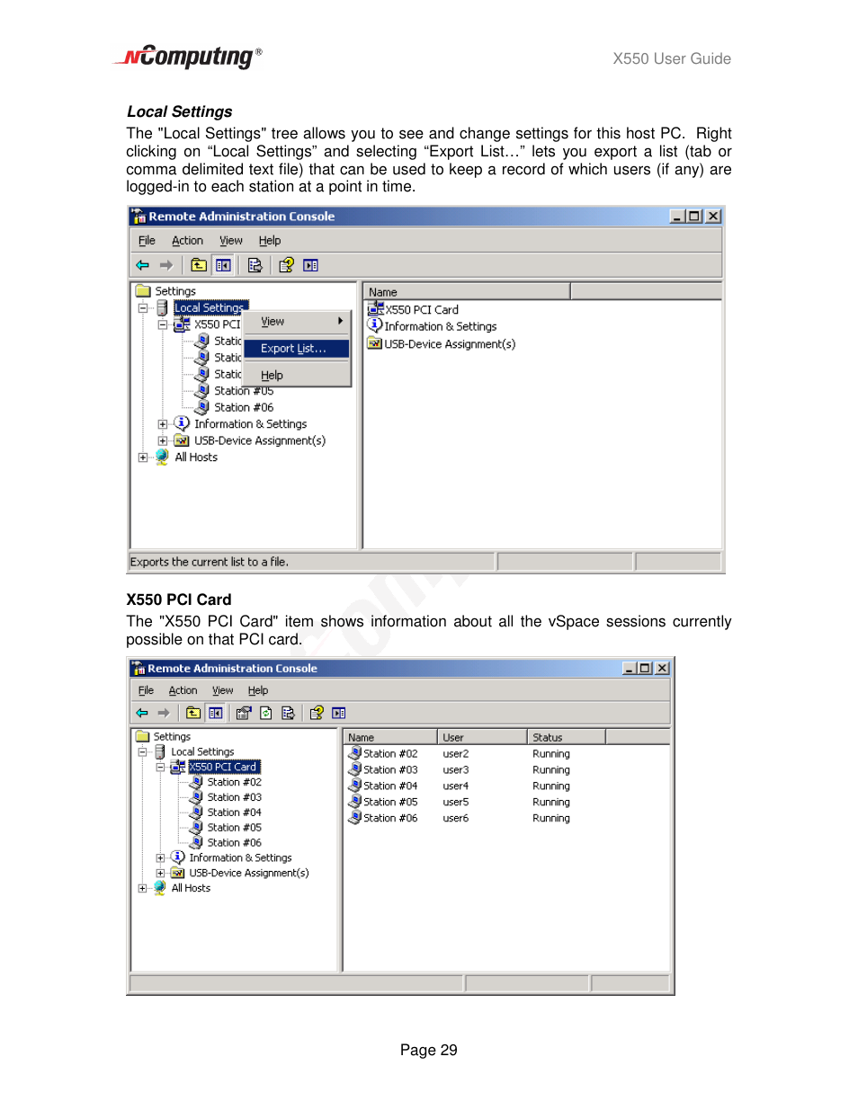 NComputing X550  EN User Manual | Page 29 / 42