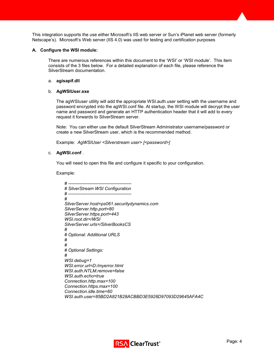 There are numerous references within this documen | RSA Security SILVERSTREAM 3.75 User Manual | Page 4 / 11