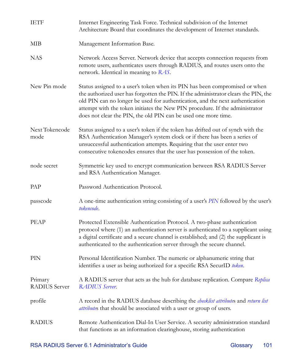 Ol. an, Ietf | RSA Security 6.1 User Manual | Page 113 / 118