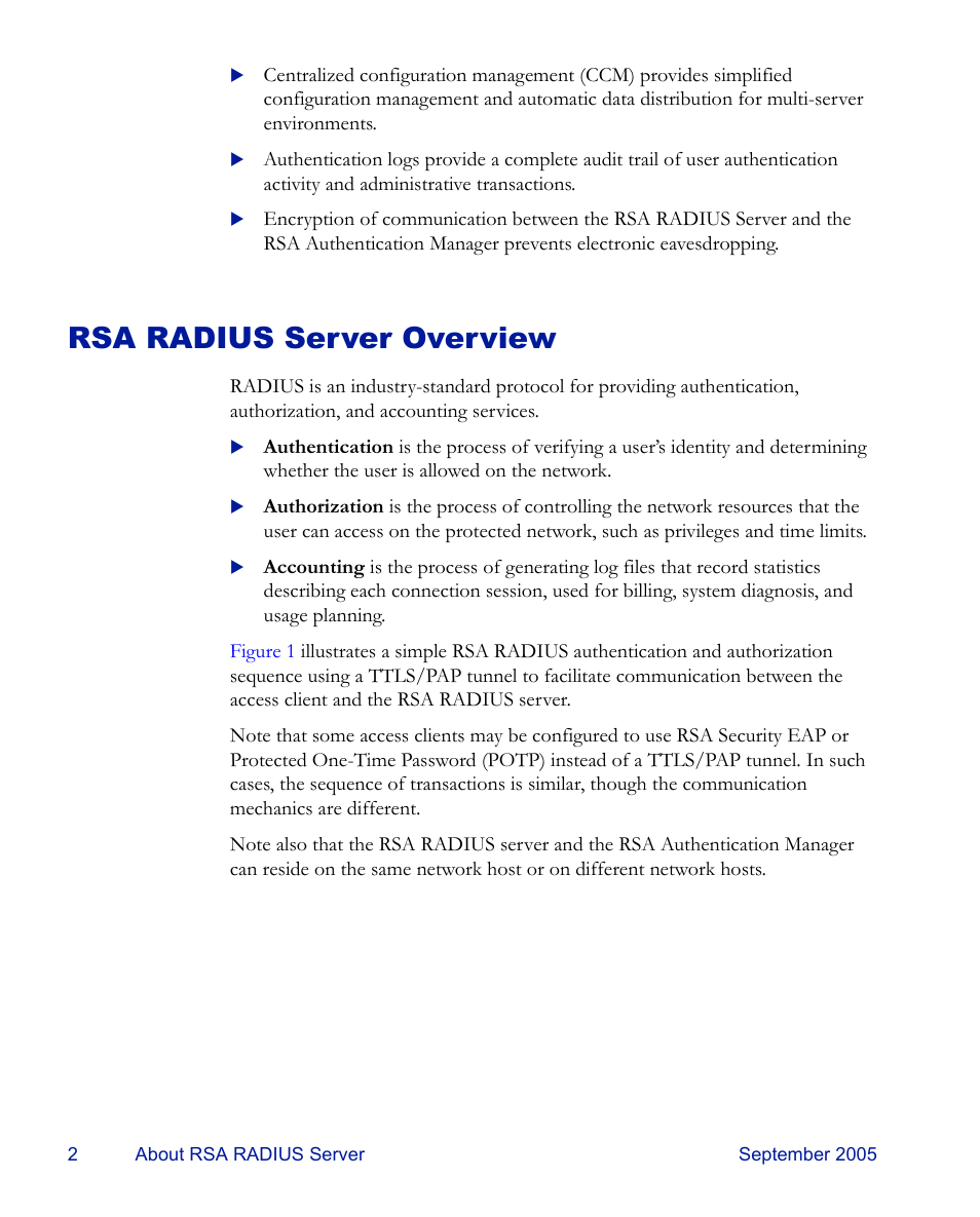 Rsa radius server overview | RSA Security 6.1 User Manual | Page 14 / 118