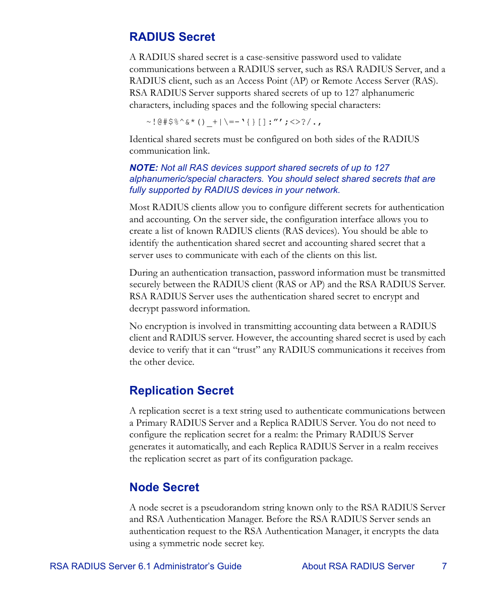 RSA Security 6.1 User Manual | Page 19 / 118
